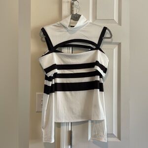 Black and White Women's Top